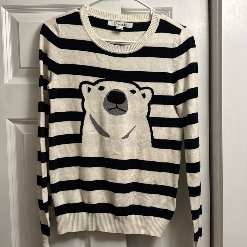 Forever 21 polar bear sweater